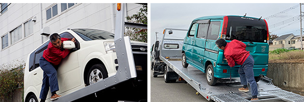 事故車買取王　埼玉　車内風景